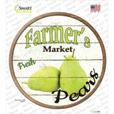 Farmers Market Pears Novelty Circle Sticker Decal Small