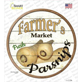 Farmers Market Parsnips Novelty Circle Sticker Decal Small