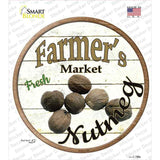 Farmers Market Nutmeg Novelty Circle Sticker Decal Small