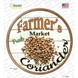 Farmers Market Coriander Novelty Circle Sticker Decal Small