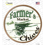 Farmers Market Chives Novelty Circle Sticker Decal Small