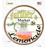 Farmers Market Lemonade Novelty Circle Sticker Decal Small