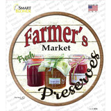 Farmers Market Preserves Novelty Circle Sticker Decal Small