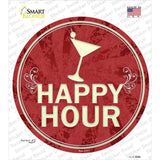 Happy Hour Novelty Circle Sticker Decal Small