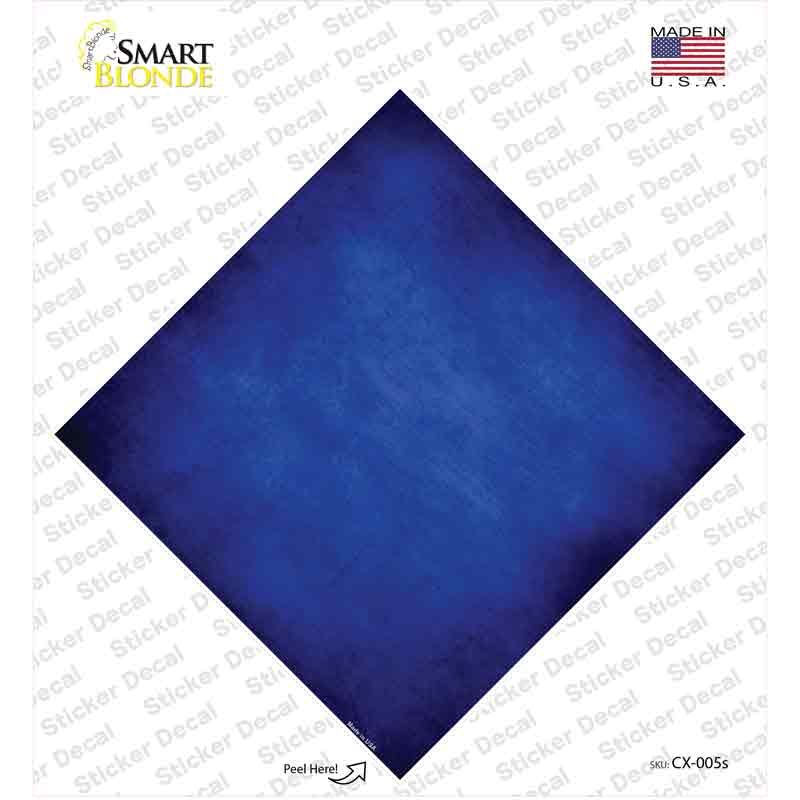 Blue Oil Rubbed Novelty Diamond Sticker Decal