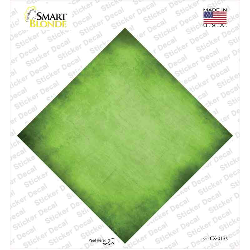 Lime Green Oil Rubbed Novelty Diamond Sticker Decal