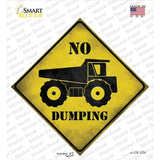 No Dumping Novelty Diamond Sticker Decal