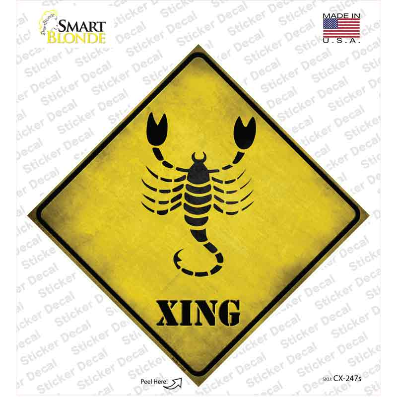 Scorpio Zodiac Animal Xing Novelty Diamond Sticker Decal