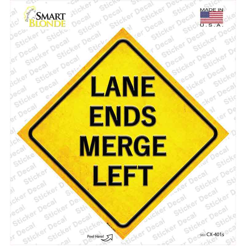 Merge Left Novelty Diamond Sticker Decal