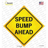 Speed Bump Ahead Novelty Diamond Sticker Decal