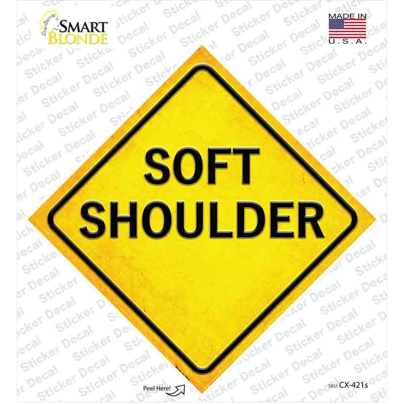 Soft Shoulder Novelty Diamond Sticker Decal