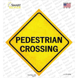 Pedestrian Xing Novelty Diamond Sticker Decal