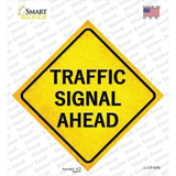 Traffic Signal Ahead Novelty Diamond Sticker Decal