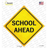School Ahead Novelty Diamond Sticker Decal