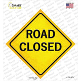 Road Closed Novelty Diamond Sticker Decal