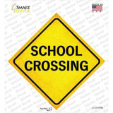 School Crossing Novelty Diamond Sticker Decal