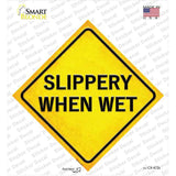 Slippery When Wet Novelty Diamond Sticker Decal