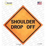 Shoulder Drop Off Novelty Diamond Sticker Decal