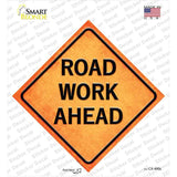 Road Work Ahead Novelty Diamond Sticker Decal