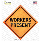 Workers Present Novelty Diamond Sticker Decal