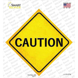 Caution Novelty Diamond Sticker Decal