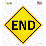 End Novelty Diamond Sticker Decal