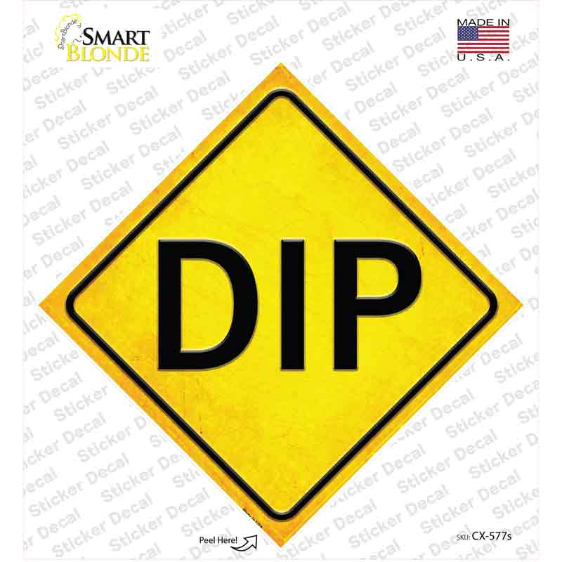 Dip Novelty Diamond Sticker Decal
