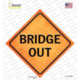 Bridge Out Novelty Diamond Sticker Decal