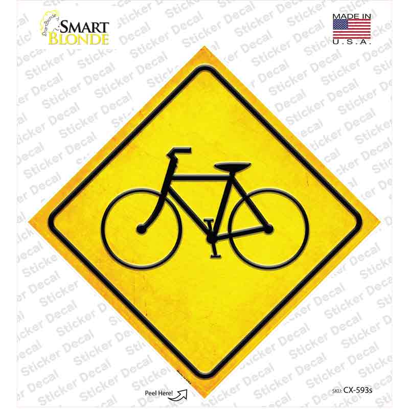 Bicycle Novelty Diamond Sticker Decal