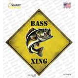 Bass Xing Novelty Diamond Sticker Decal CX-655s