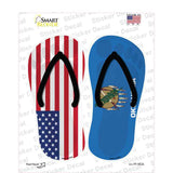 USA|Oklahoma Flag Novelty Flip Flops Sticker Decal Small