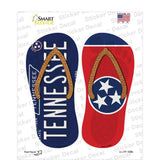 Tennessee|TN Flag Novelty Flip Flops Sticker Decal Small