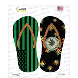 USA Weed|Smoke Weed Novelty Flip Flops Sticker Decal Small