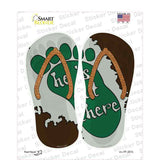 He Is Out There Novelty Flip Flops Sticker Decal Small