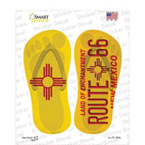 NM Flag|Route 66 New Mexico Novelty Flip Flops Sticker Decal Small