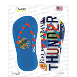 OK Flag|Thunder Strip Art Novelty Flip Flops Sticker Decal Small