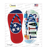 TN Flag|Titans Strip Art Novelty Flip Flops Sticker Decal Small