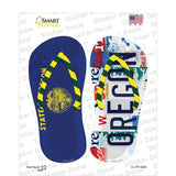 OR Flag|Oregon Strip Art Novelty Flip Flops Sticker Decal Small