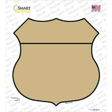 Gold Novelty Highway Shield Sticker Decal