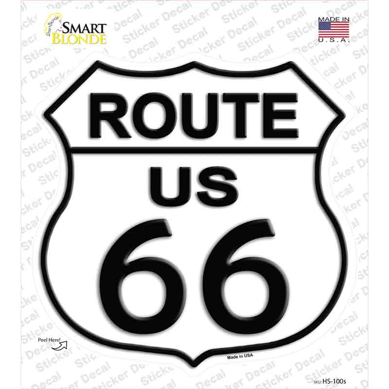 Route 66 Novelty Highway Shield Sticker Decal Small