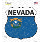 Nevada Flag Novelty Highway Shield Sticker Decal Small