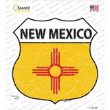 New Mexico Flag Novelty Highway Shield Sticker Decal Small