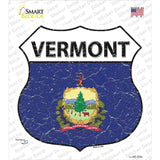 Vermont Flag Novelty Highway Shield Sticker Decal Small