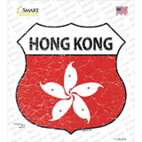 Hong Kong Flag Novelty Highway Shield Sticker Decal