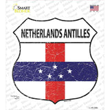 Netherlands Flag Novelty Highway Shield Sticker Decal