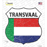 Transvaal Flag Novelty Highway Shield Sticker Decal Small