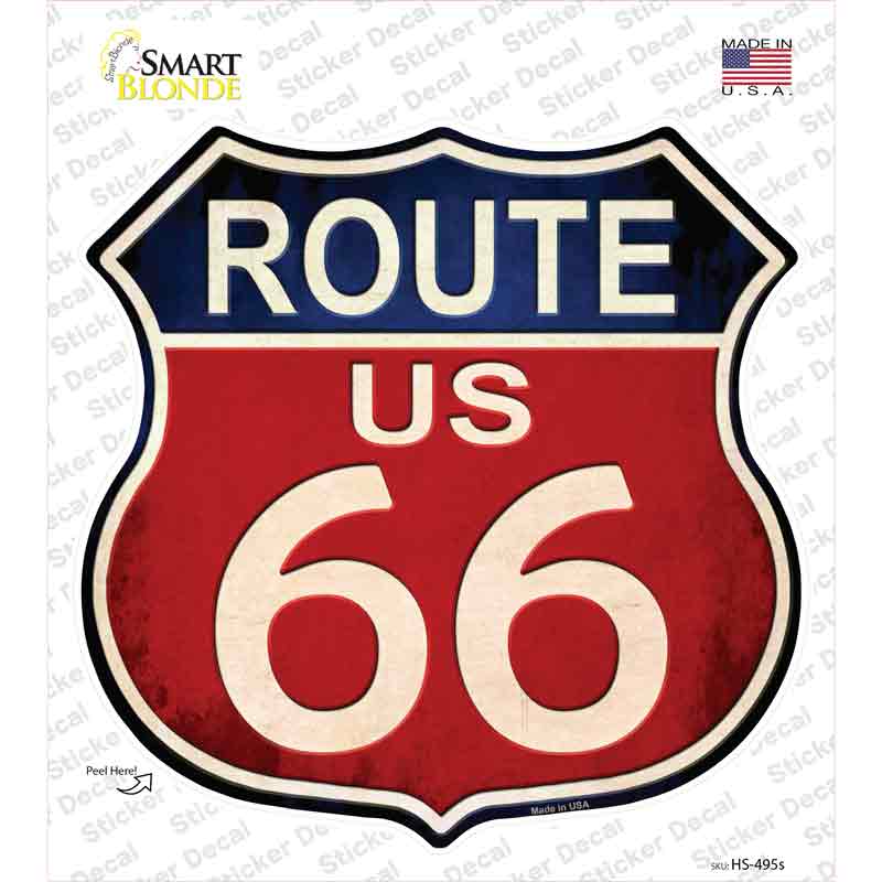 Route 66 Vintage Novelty Highway Shield Sticker Decal Small