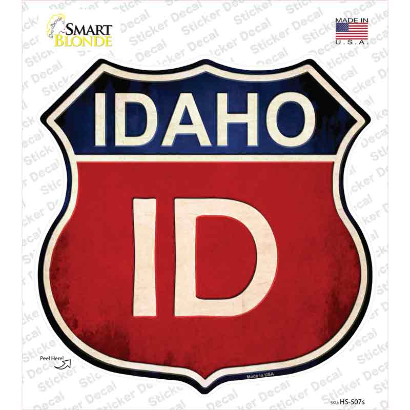 Idaho Novelty Highway Shield Sticker Decal Small