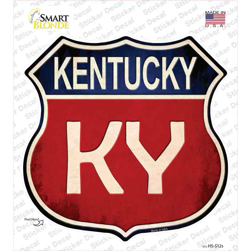 Kentucky Novelty Highway Shield Sticker Decal Small