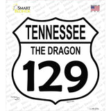 Tennessee Dragon 129 Novelty Highway Shield Sticker Decal Small